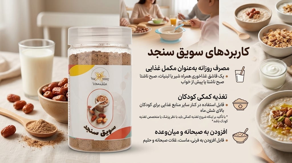 کاربردهای سویق سنجد