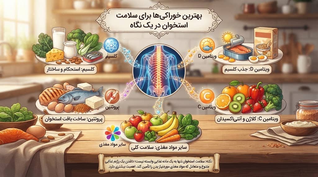 بهترین خوراکی ها برای سلامت استخوان
