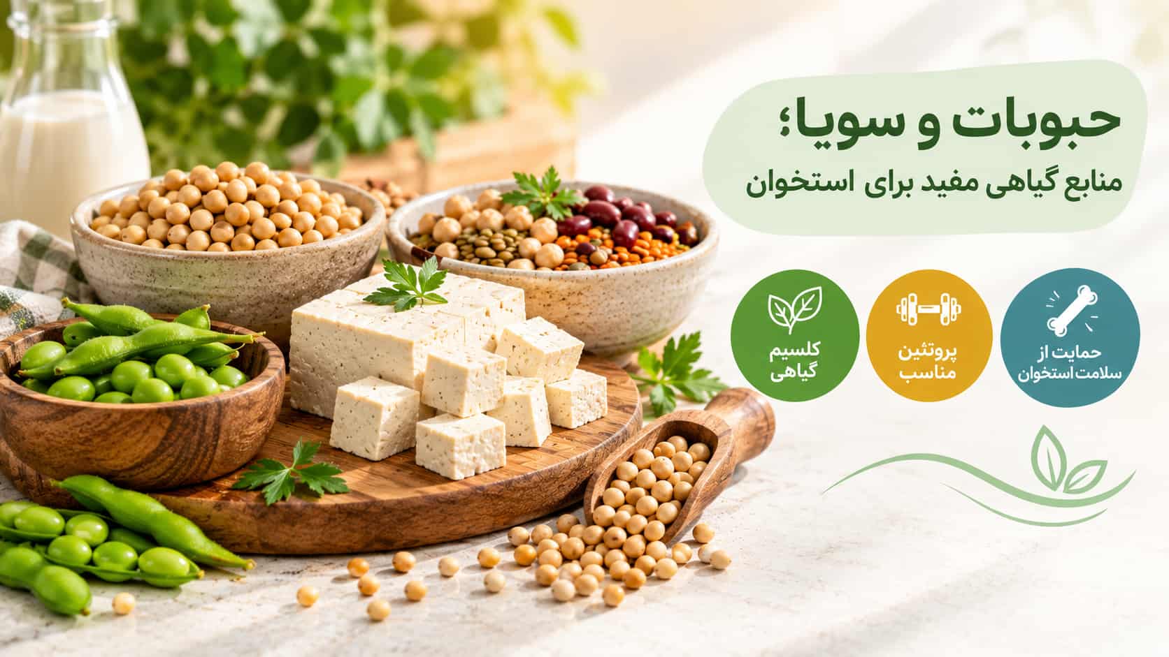 حبوبات و سویا برای سلامت استخوان